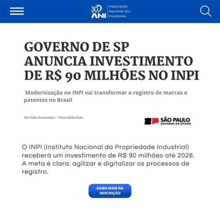 Como pesquisar patentes no INPI?