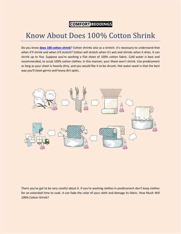 Does 100 cotton yarn shrink?