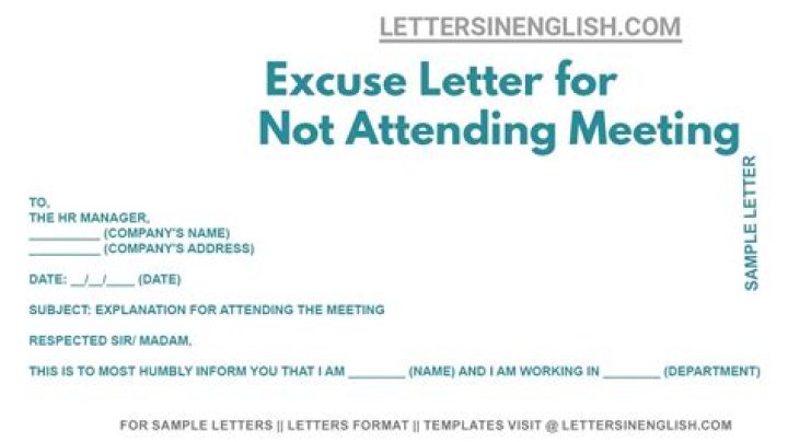 How do I excuse myself to go to a meeting?