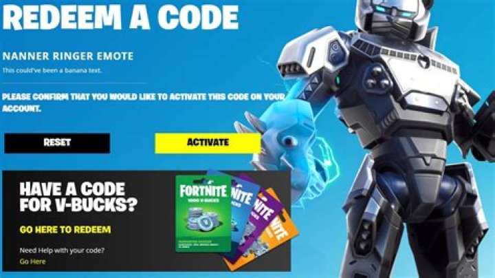 How do I redeem a code on fortnite?