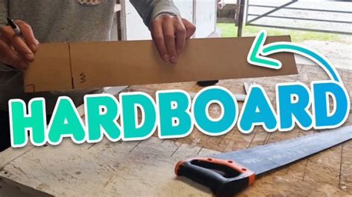 How do you cut a tempered brown hardboard?