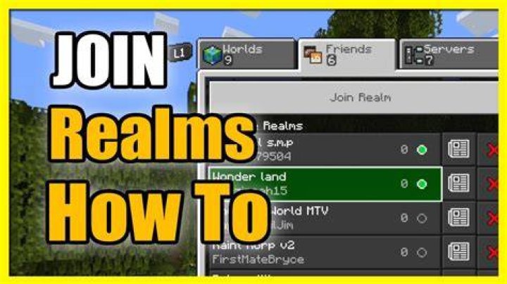 How do you join a Minecraft realm on Windows 10?