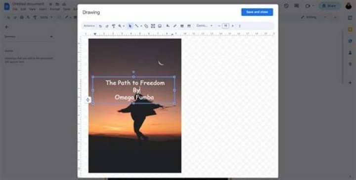 How do you make a picture cover the whole page on Google Docs?