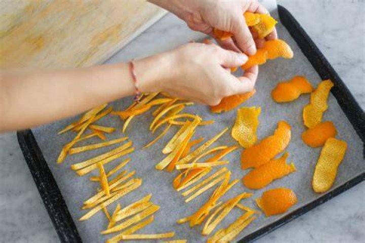 How do you make dried orange peel?