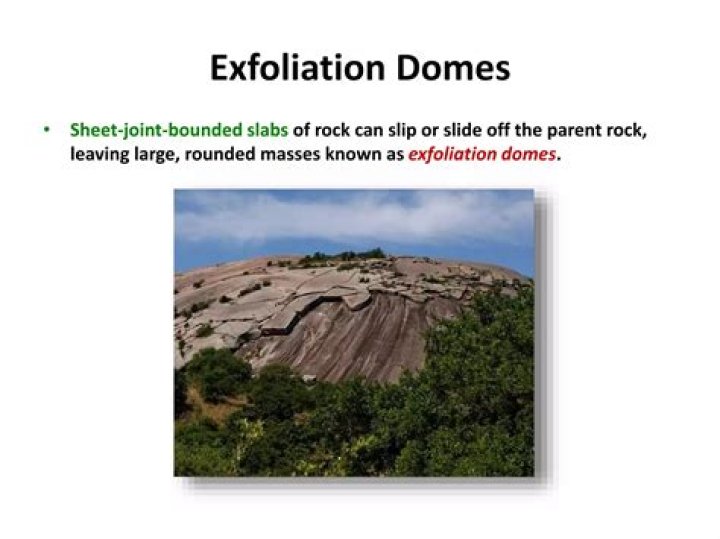 How does an exfoliation dome form quizlet?