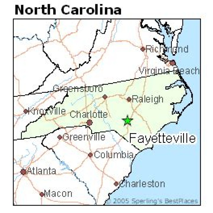 How far is it from Raleigh NC to Fayetteville NC?