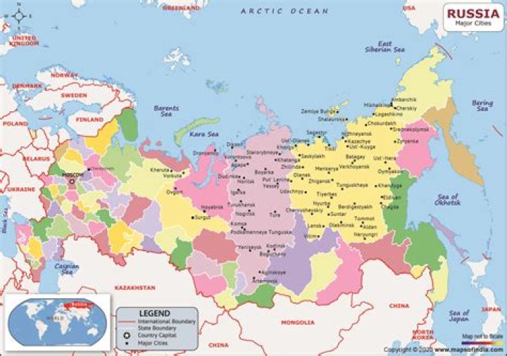 What are the 3 Federal cities of Russia?