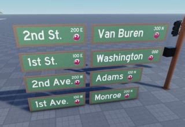 What do the numbers on street signs mean?