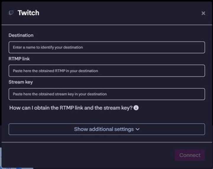What is the RTMP URL for Twitch TV?